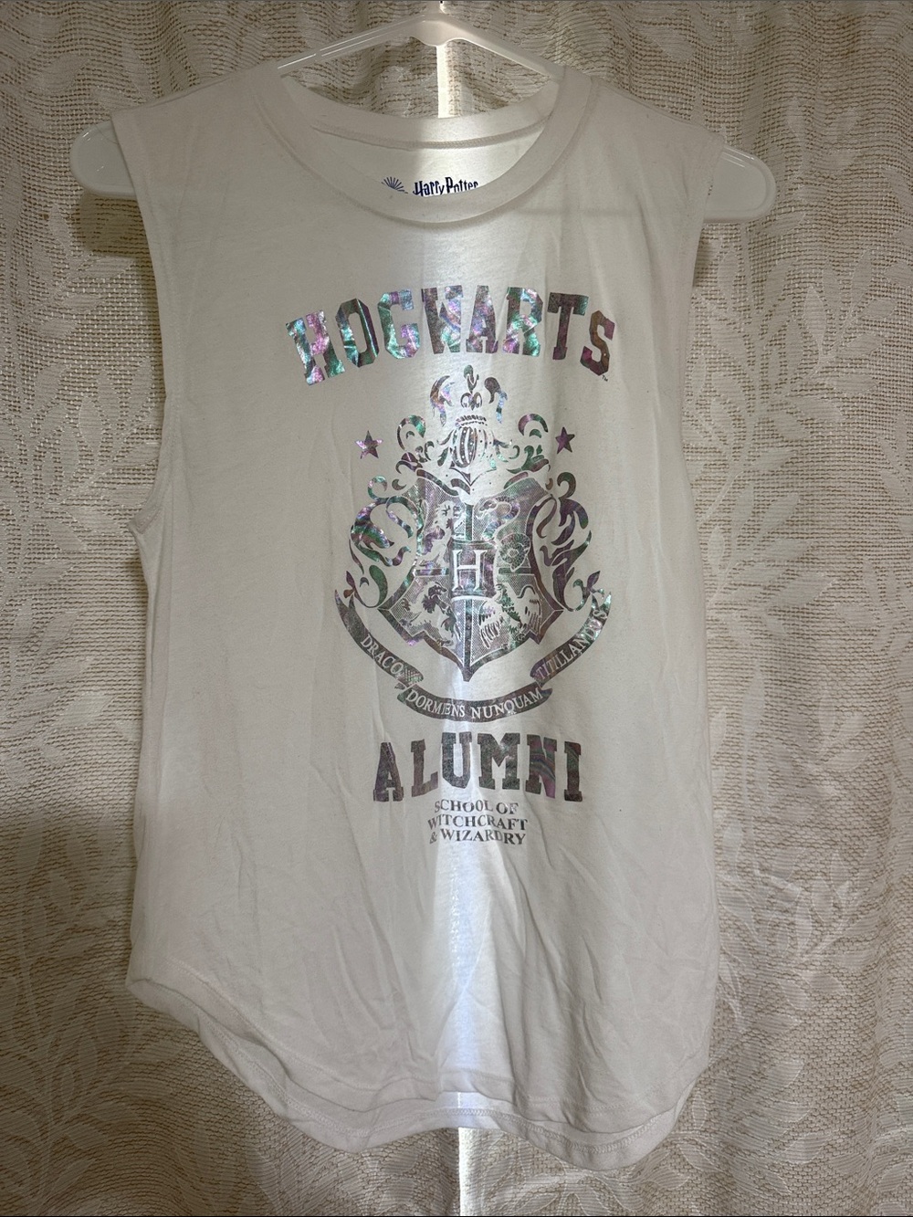 Harry Potter Hogwarts Alumni White Tank Top